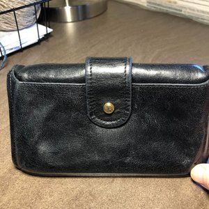HOBO Wallet Soft Black Leather